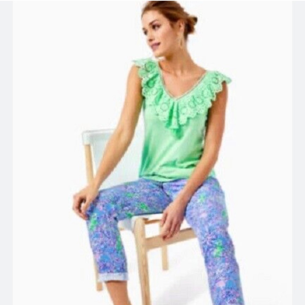Lilly Pulitzer 31 ” Taron Mid-rise linen pants
